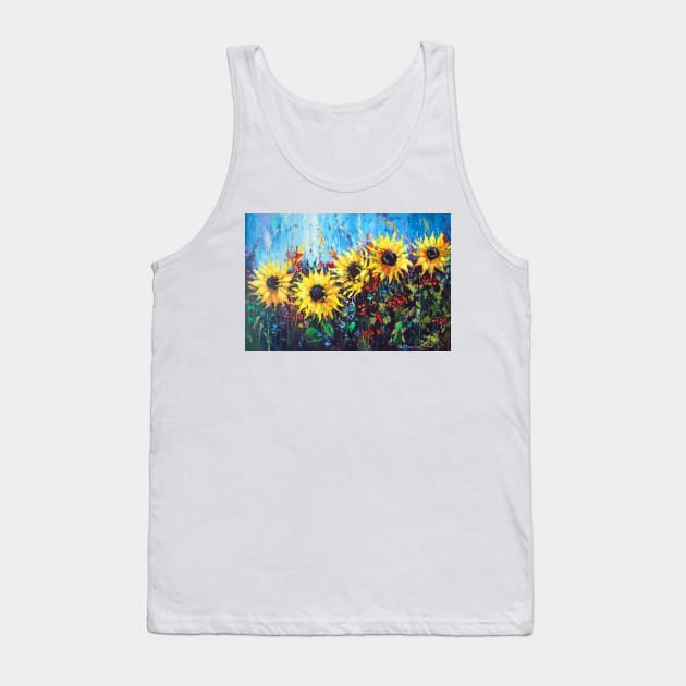 With Ukraine in the heart Tank Top by OLHADARCHUKART